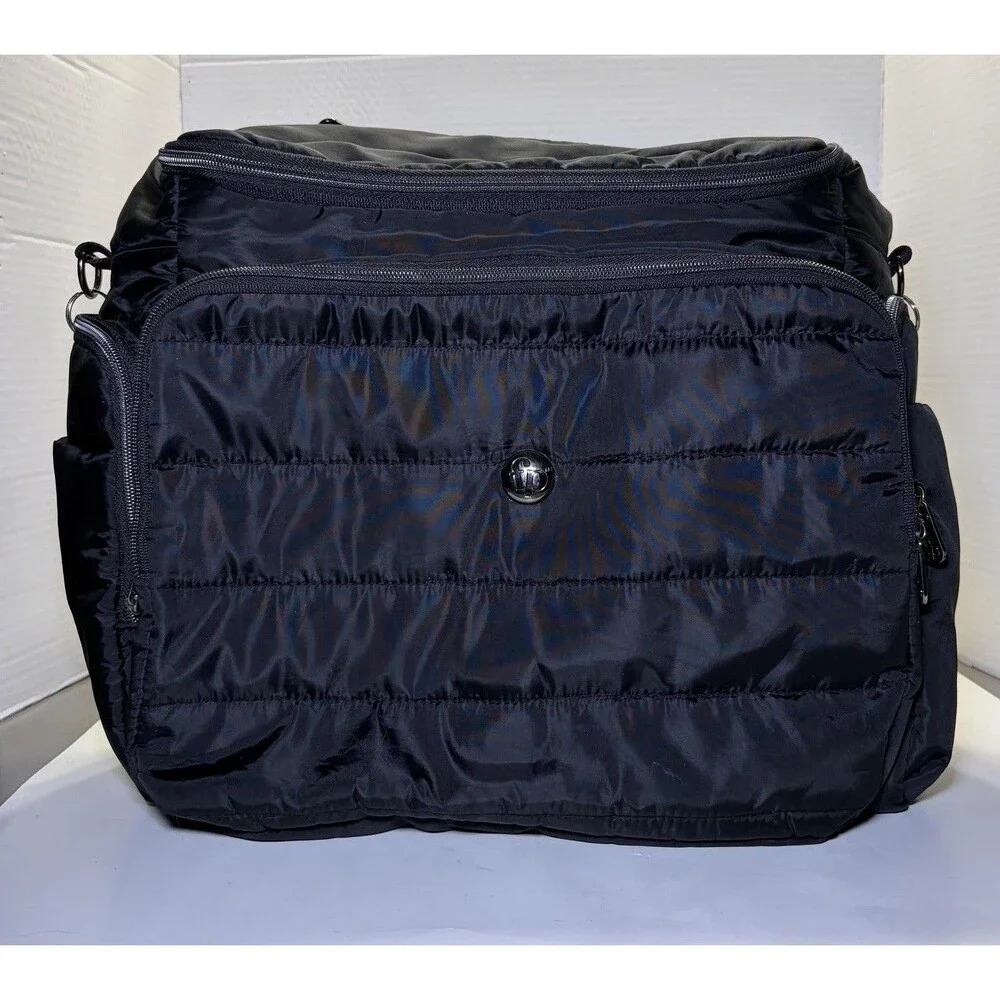 Fisher-Price Madison Diaper Bag Backpack Crossbody Tote Black Multi Pocket